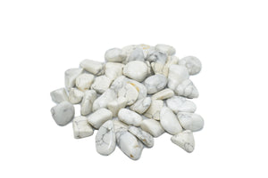 White Howlite-Tumble Stone-stone-Howlite