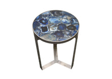 Load image into Gallery viewer, Silver Base-Silver-Agate-accent table