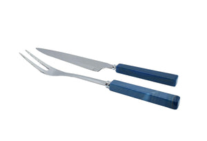 Brown-Blue-Carving Set