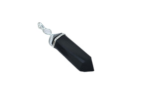 Smoky Quartz-SIlver Trim-Amethyst