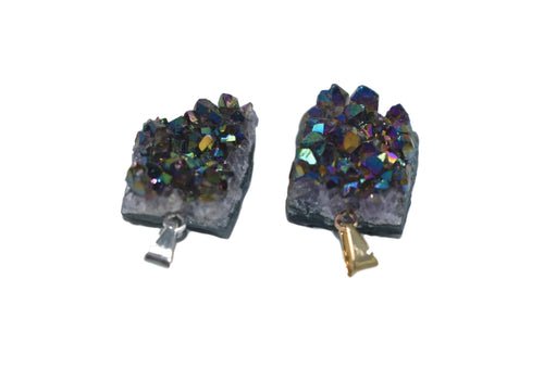 Pendant-Amethyst-Silver Trim