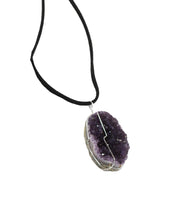 Load image into Gallery viewer, Pendant-necklace-Citrine-Amethyst