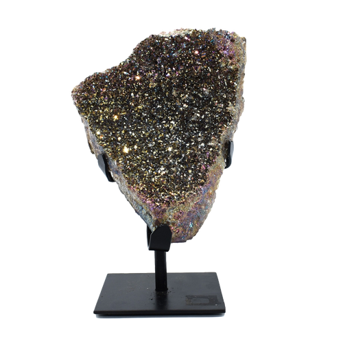 Metalized-Amethyst-Metal Stand 