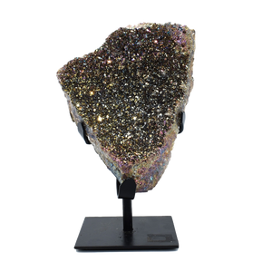 Metalized-Amethyst-Metal Stand 