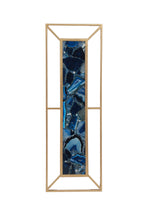 Load image into Gallery viewer, Blue Agate with Gold Frame Wall DÃ©cor