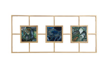 Load image into Gallery viewer, Multi Agate with Gold Frame Wall DÃ©cor