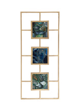 Load image into Gallery viewer, Multi Agate with Gold Frame Wall DÃ©cor