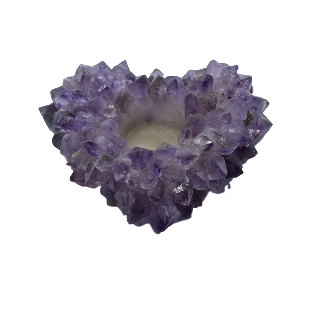 Votive-Heart-Points-Candle Holder-Amethyst