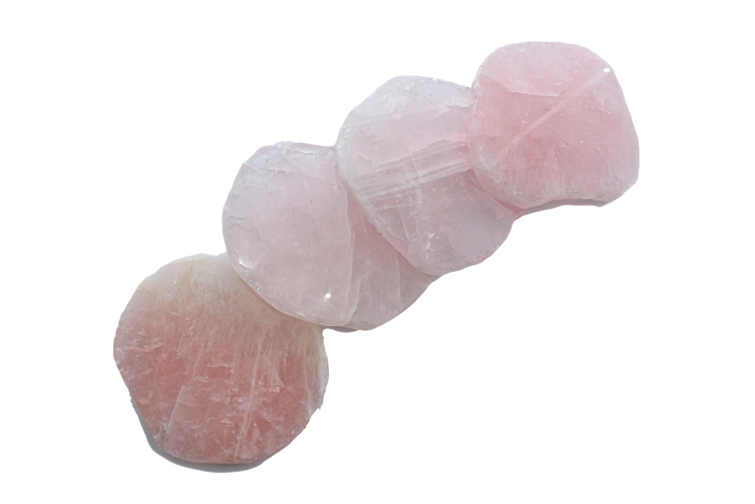 Rose Quartz-Coasters-Natural Trim 