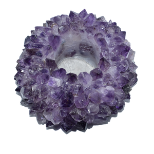 Candle Holder-Votive-Rose Quartz-Quartz